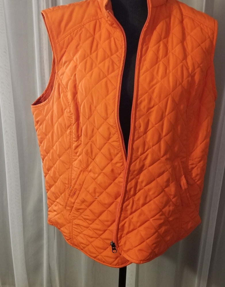 Outer Edge Orange Quilted Vest